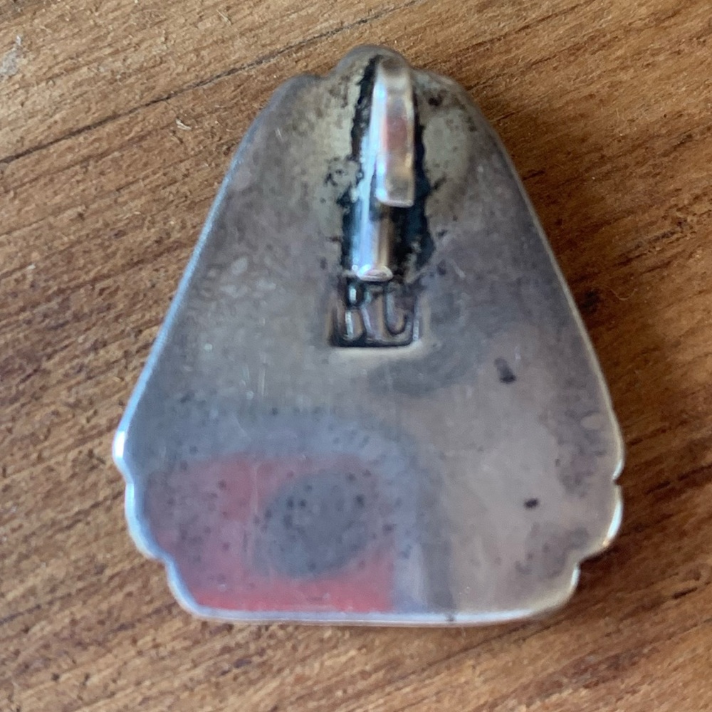 Turquoise Silver Pendant - Picture 2 of 6